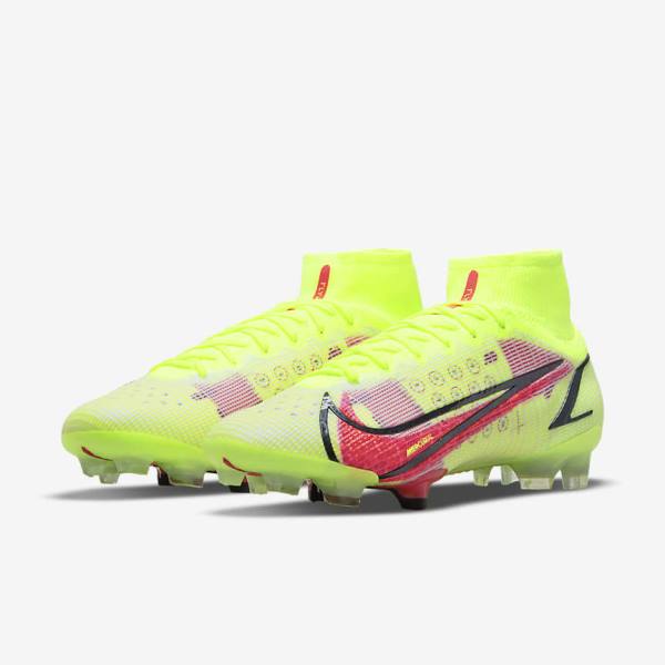 Buty Piłkarskie Damskie Nike Mercurial Superfly 8 Elite FG Firm-Grounds Czarne Głęboka Czerwone | NK640AGX