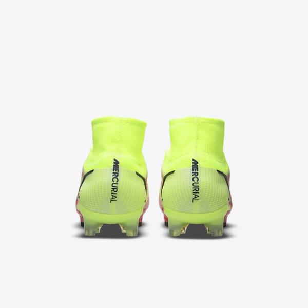 Buty Piłkarskie Damskie Nike Mercurial Superfly 8 Elite FG Firm-Grounds Czarne Głęboka Czerwone | NK640AGX