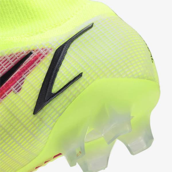 Buty Piłkarskie Damskie Nike Mercurial Superfly 8 Elite FG Firm-Grounds Czarne Głęboka Czerwone | NK640AGX