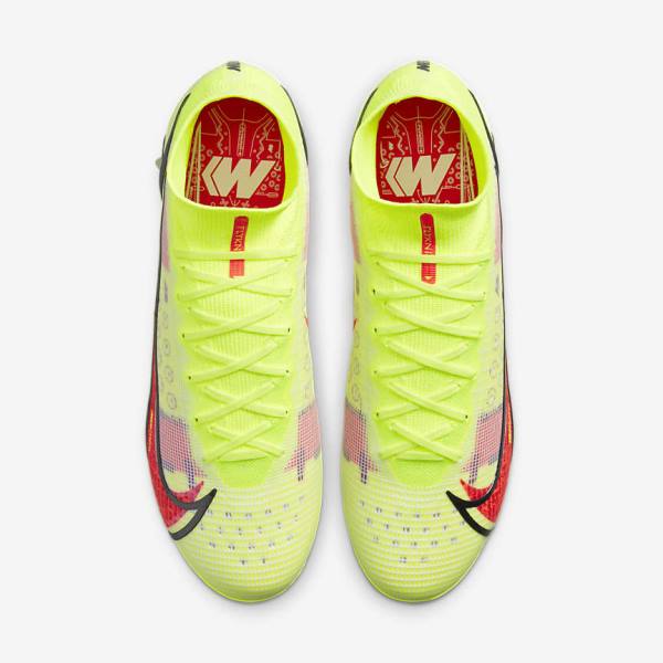 Buty Piłkarskie Damskie Nike Mercurial Superfly 8 Elite SG-Pro AC Soft-Ground Czarne Głęboka Czerwone | NK795PON