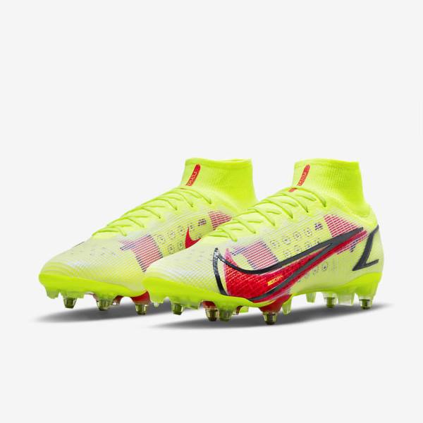 Buty Piłkarskie Damskie Nike Mercurial Superfly 8 Elite SG-Pro AC Soft-Ground Czarne Głęboka Czerwone | NK795PON