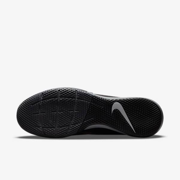 Buty Piłkarskie Damskie Nike Mercurial Superfly 8 Academy IC Indoor-Court Czarne Metal Srebrne Szare Metal Złote | NK871FRZ