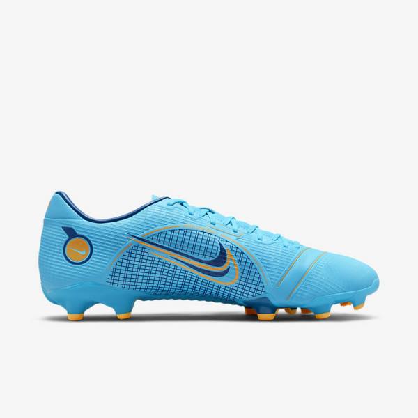 Buty Piłkarskie Damskie Nike Mercurial Vapor 14 Academy MG Multi-Ground Niebieskie Pomarańczowe | NK081BUD