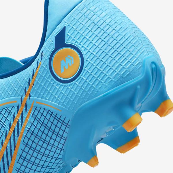 Buty Piłkarskie Damskie Nike Mercurial Vapor 14 Academy MG Multi-Ground Niebieskie Pomarańczowe | NK081BUD