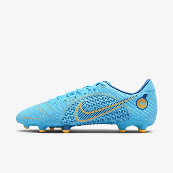 Buty Piłkarskie Damskie Nike Mercurial Vapor 14 Academy MG Multi-Ground Niebieskie Pomarańczowe | NK081BUD