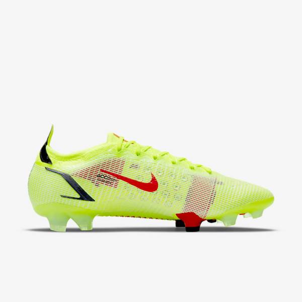 Buty Piłkarskie Damskie Nike Mercurial Vapor 14 Elite FG Firm-Ground Czarne Głęboka Czerwone | NK146SPH