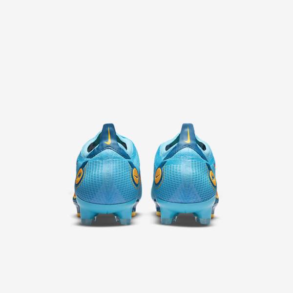 Buty Piłkarskie Damskie Nike Mercurial Vapor 14 Elite FG Firm-Grounds Niebieskie Pomarańczowe | NK235MJK