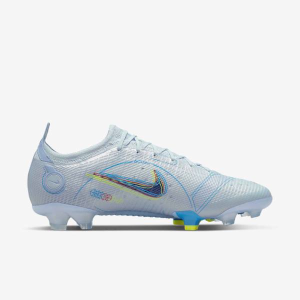 Buty Piłkarskie Damskie Nike Mercurial Vapor 14 Elite FG Firm-Grounds Szare Głęboka Niebieskie Niebieskie | NK238IFZ