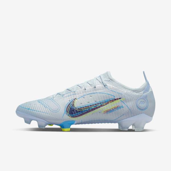 Buty Piłkarskie Damskie Nike Mercurial Vapor 14 Elite FG Firm-Grounds Szare Głęboka Niebieskie Niebieskie | NK238IFZ