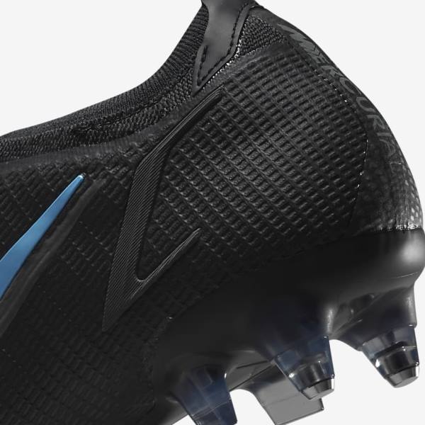 Buty Piłkarskie Damskie Nike Mercurial Vapor 14 Elite SG-Pro AC Soft-Ground Czarne Szare | NK312VIR