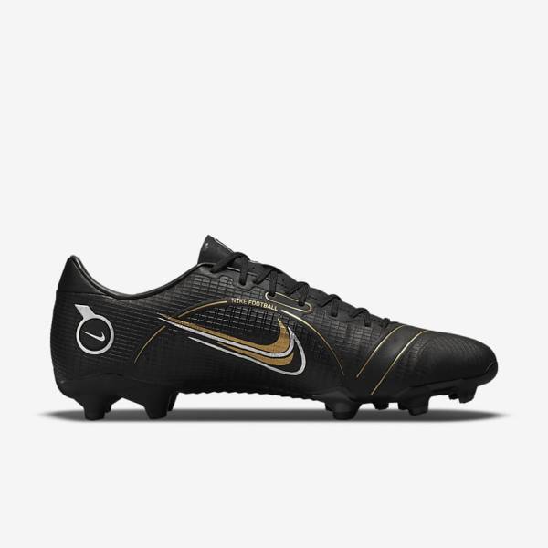 Buty Piłkarskie Damskie Nike Mercurial Vapor 14 Academy MG Multi-Ground Czarne Metal Srebrne Szare Metal Złote | NK417NJG