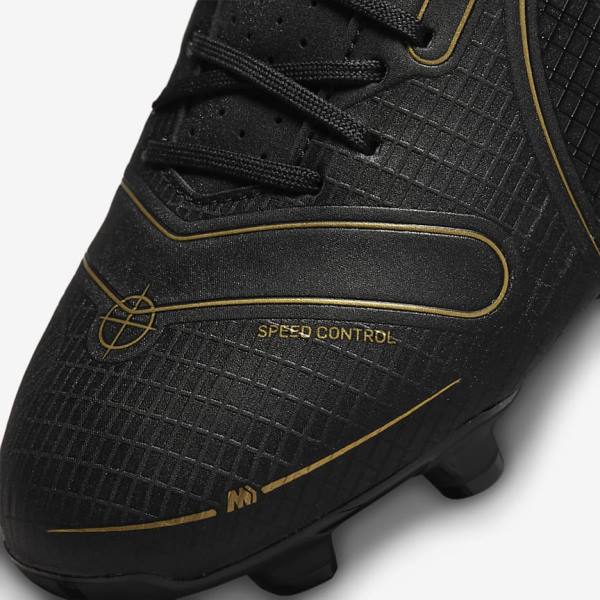 Buty Piłkarskie Damskie Nike Mercurial Vapor 14 Academy MG Multi-Ground Czarne Metal Srebrne Szare Metal Złote | NK417NJG