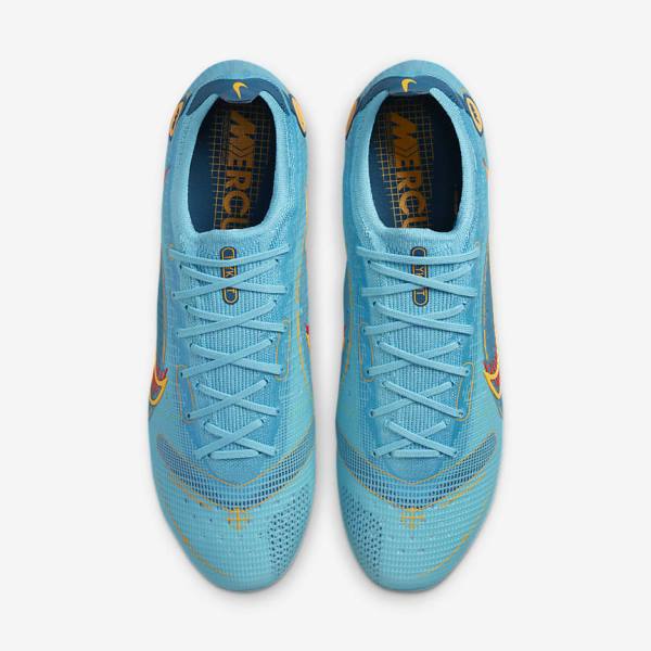 Buty Piłkarskie Damskie Nike Mercurial Vapor 14 Elite AG Artificial-Grounds Niebieskie Pomarańczowe | NK683QZM