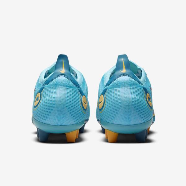 Buty Piłkarskie Damskie Nike Mercurial Vapor 14 Elite AG Artificial-Grounds Niebieskie Pomarańczowe | NK683QZM