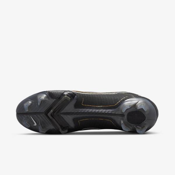 Buty Piłkarskie Damskie Nike Mercurial Vapor 14 Elite FG Firm-Grounds Czarne Metal Srebrne Szare Metal Złote | NK716UIZ