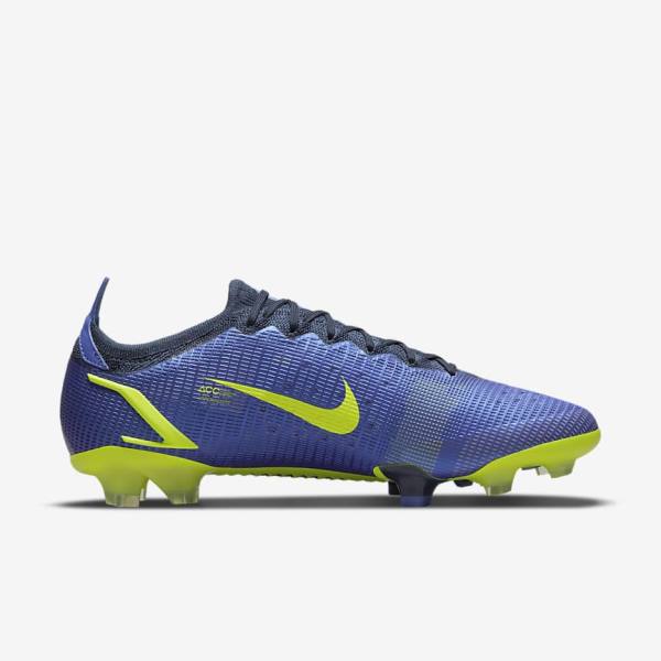 Buty Piłkarskie Damskie Nike Mercurial Vapor 14 Elite FG Firm-Ground Niebieskie | NK829QZU