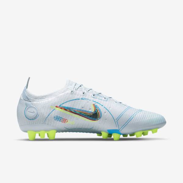 Buty Piłkarskie Damskie Nike Mercurial Vapor 14 Elite AG Artificial-Grounds Szare Głęboka Niebieskie Pomarańczowe Niebieskie | NK905SGY