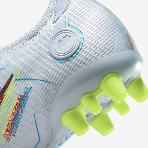 Buty Piłkarskie Damskie Nike Mercurial Vapor 14 Elite AG Artificial-Grounds Szare Głęboka Niebieskie Pomarańczowe Niebieskie | NK905SGY