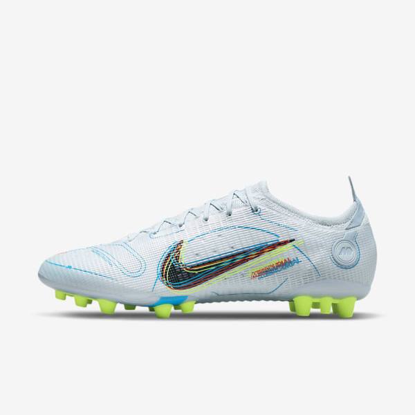 Buty Piłkarskie Damskie Nike Mercurial Vapor 14 Elite AG Artificial-Grounds Szare Głęboka Niebieskie Pomarańczowe Niebieskie | NK905SGY