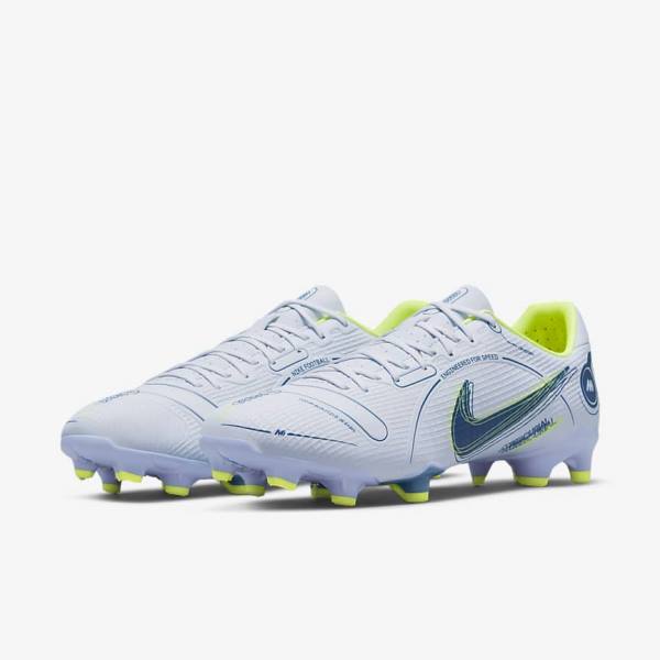 Buty Piłkarskie Damskie Nike Mercurial Vapor 14 Academy MG Multi-Ground Szare Głęboka Niebieskie Niebieskie | NK970XIZ