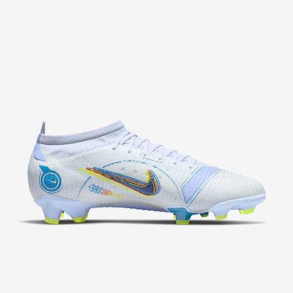 Buty Piłkarskie Damskie Nike Mercurial Vapor 14 Pro FG Firm-Ground Szare Głęboka Niebieskie Niebieskie | NK971FOT