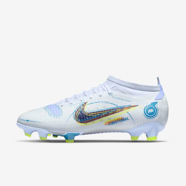 Buty Piłkarskie Damskie Nike Mercurial Vapor 14 Pro FG Firm-Ground Szare Głęboka Niebieskie Niebieskie | NK971FOT