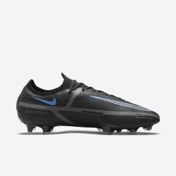 Buty Piłkarskie Damskie Nike Phantom GT2 Elite FG Firm-Ground Czarne Szare | NK019RMC