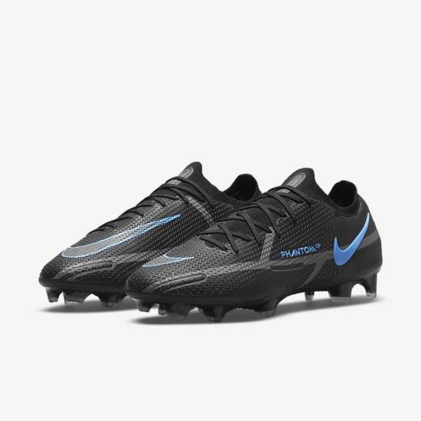 Buty Piłkarskie Damskie Nike Phantom GT2 Elite FG Firm-Ground Czarne Szare | NK019RMC