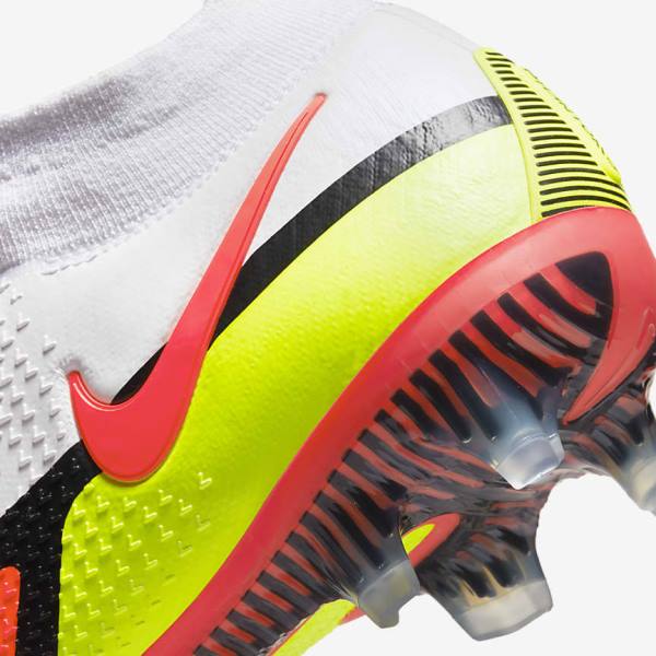 Buty Piłkarskie Damskie Nike Phantom GT2 Dynamic Fit Elite FG Firm-Ground Białe Głęboka Czerwone | NK314FWL