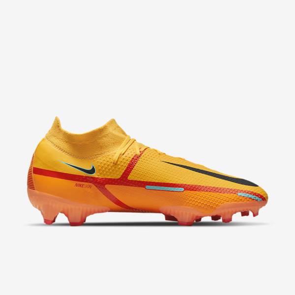 Buty Piłkarskie Damskie Nike Phantom GT2 Pro Dynamic Fit FG Firm-Ground Pomarańczowe Głęboka Czerwone Czarne | NK467MOL