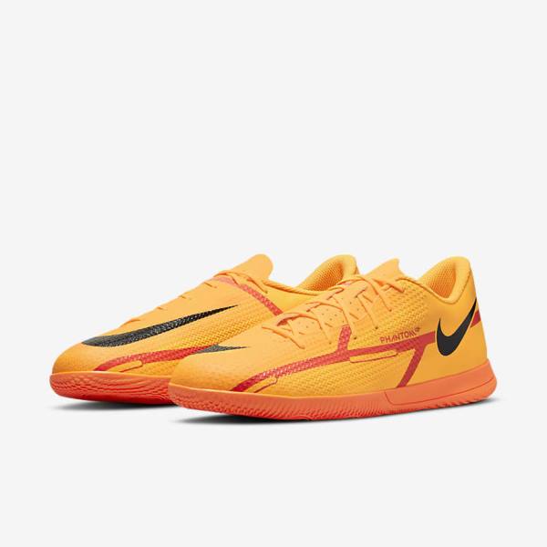 Buty Piłkarskie Damskie Nike Phantom GT2 Club IC Indoor Court Pomarańczowe Głęboka Czerwone Czarne | NK690FXY