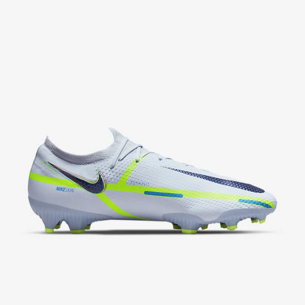 Buty Piłkarskie Damskie Nike Phantom GT2 Pro FG Firm-Ground Szare Głęboka Niebieskie | NK768FQP