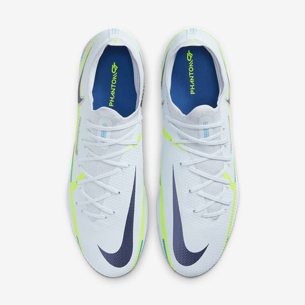 Buty Piłkarskie Damskie Nike Phantom GT2 Pro FG Firm-Ground Szare Głęboka Niebieskie | NK768FQP