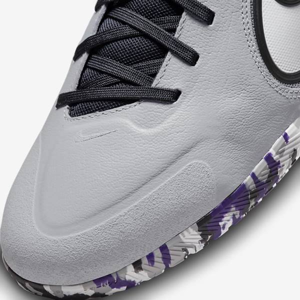 Buty Piłkarskie Damskie Nike React Tiempo Legend 9 Pro IC Indoor-Court Głęboka Szare Białe | NK153HFE