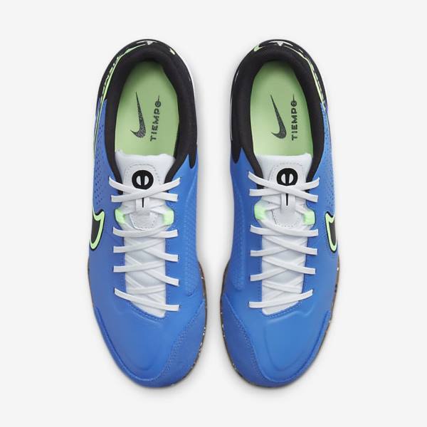 Buty Piłkarskie Damskie Nike Tiempo Legend 9 Academy IC Indoor-Court Głęboka Niebieskie Głęboka Zielone Brązowe Czarne | NK503WIS