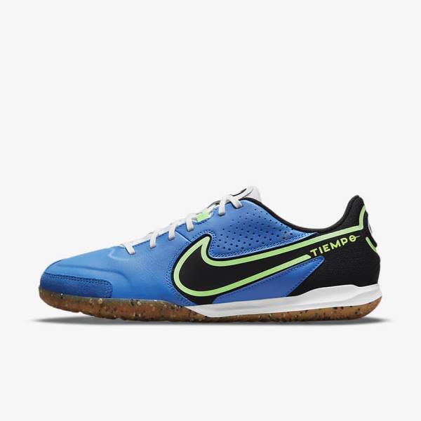 Buty Piłkarskie Damskie Nike Tiempo Legend 9 Academy IC Indoor-Court Głęboka Niebieskie Głęboka Zielone Brązowe Czarne | NK503WIS