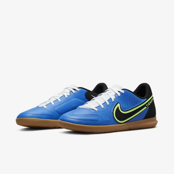 Buty Piłkarskie Damskie Nike Tiempo Legend 9 Club IC Indoor-Court Głęboka Niebieskie Głęboka Zielone Brązowe Czarne | NK597WOZ