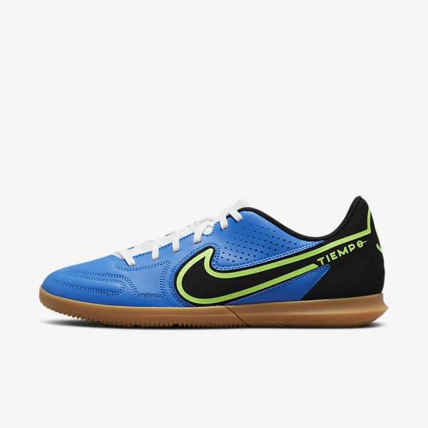 Buty Piłkarskie Damskie Nike Tiempo Legend 9 Club IC Indoor-Court Głęboka Niebieskie Głęboka Zielone Brązowe Czarne | NK597WOZ