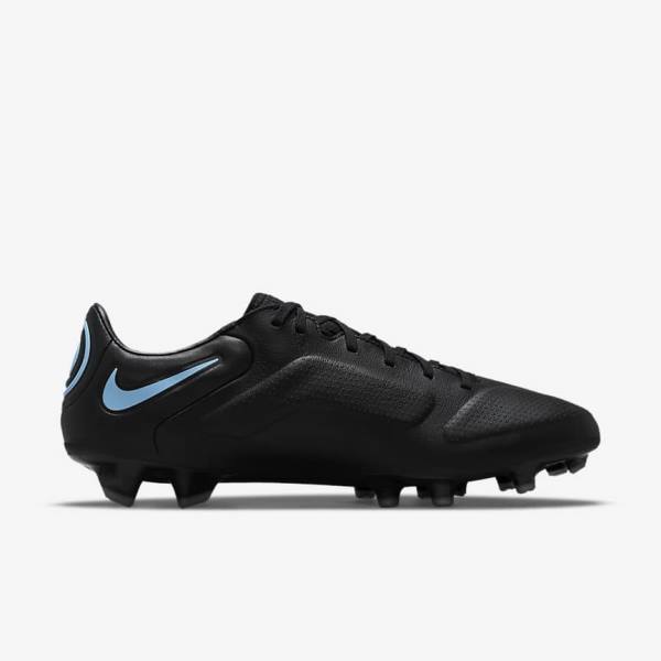 Buty Piłkarskie Damskie Nike Tiempo Legend 9 Pro FG Firm-Ground Czarne Szare | NK627CBS