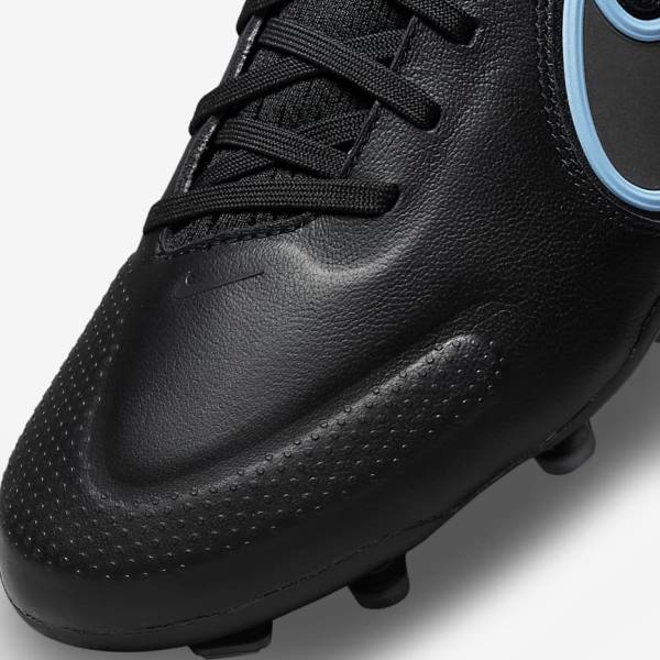 Buty Piłkarskie Damskie Nike Tiempo Legend 9 Pro FG Firm-Ground Czarne Szare | NK627CBS