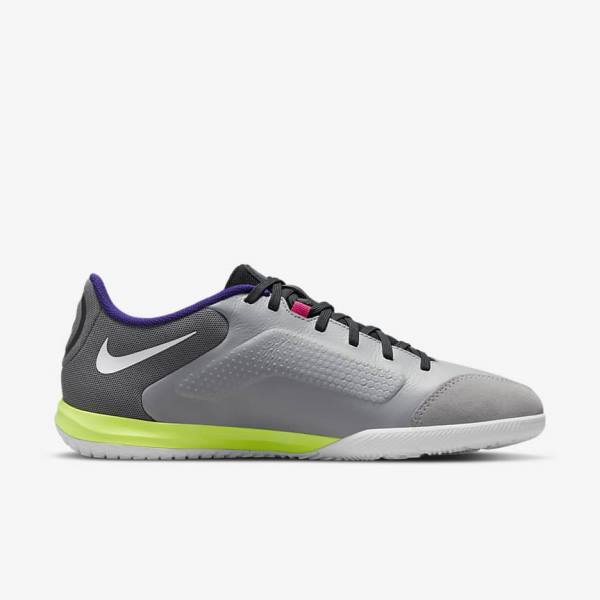 Buty Piłkarskie Damskie Nike Tiempo Legend 9 Academy IC Indoor-Court Głęboka Szare Białe | NK897LWF