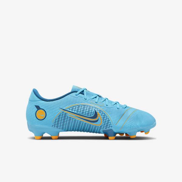 Buty Piłkarskie Dziecięce Nike Jr. Mercurial Vapor 14 Academy MG Older Multi-Ground Niebieskie Pomarańczowe | NK263VHM