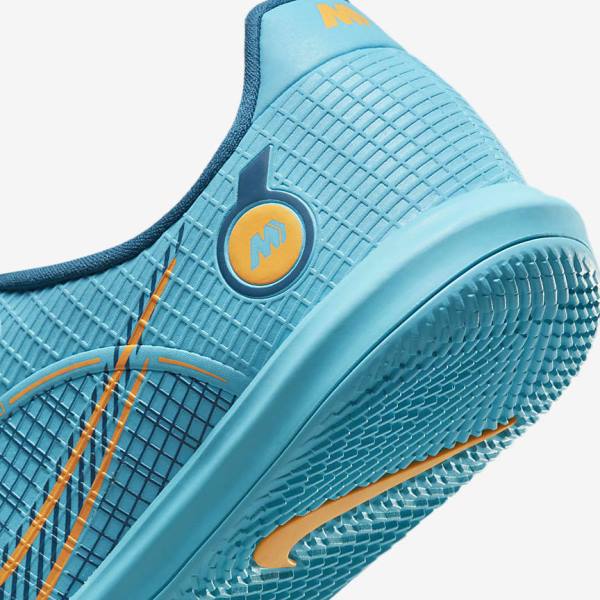 Buty Piłkarskie Dziecięce Nike Jr. Mercurial Vapor 14 Academy IC Older Indoor Court Niebieskie Pomarańczowe | NK601DES