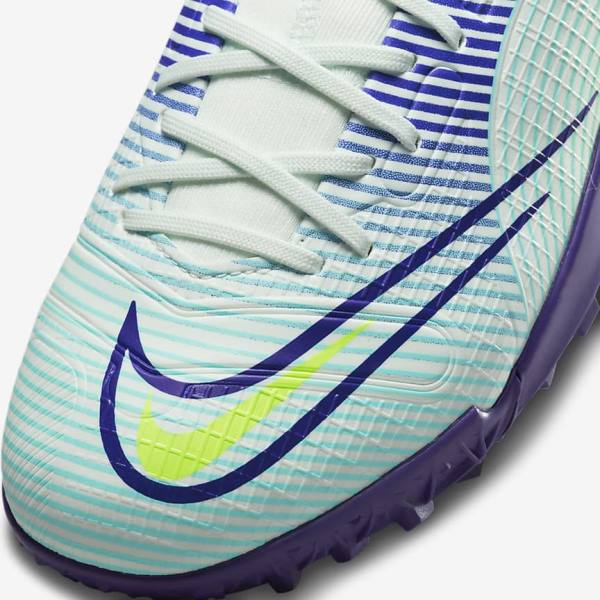 Buty Piłkarskie Dziecięce Nike Jr. Mercurial Dream Speed Superfly 8 Academy TF Turf Zielone Fioletowe Zielone | NK769KXQ