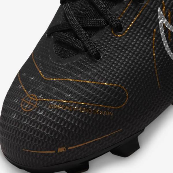 Buty Piłkarskie Dziecięce Nike Jr. Mercurial Superfly 8 Pro FG Younger and Older Firm-Grounds Czarne Metal Srebrne Szare Metal Złote | NK864IBF