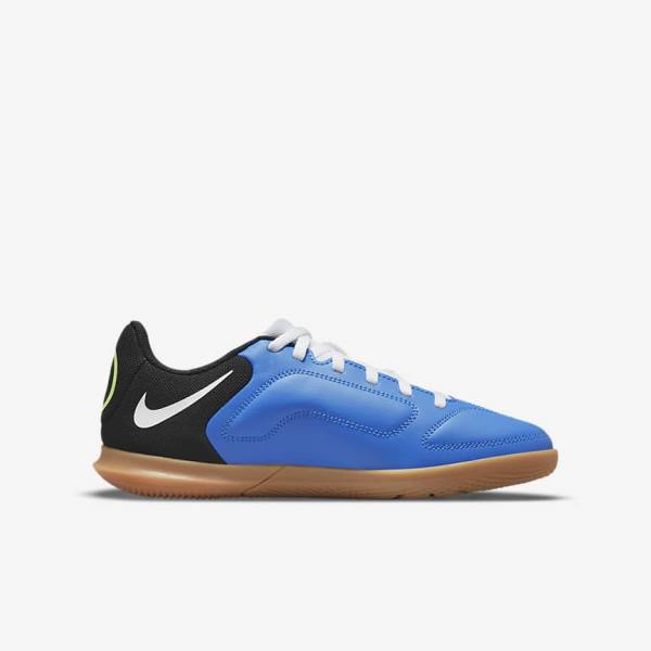 Buty Piłkarskie Dziecięce Nike Jr. Tiempo Legend 9 Club IC Older Indoor-Court Głęboka Niebieskie Głęboka Zielone Brązowe Czarne | NK361WVO