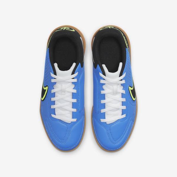 Buty Piłkarskie Dziecięce Nike Jr. Tiempo Legend 9 Club IC Older Indoor-Court Głęboka Niebieskie Głęboka Zielone Brązowe Czarne | NK361WVO