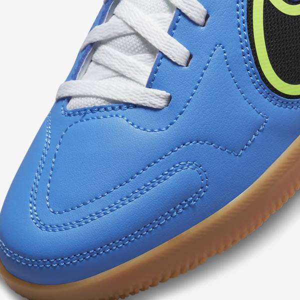 Buty Piłkarskie Dziecięce Nike Jr. Tiempo Legend 9 Club IC Older Indoor-Court Głęboka Niebieskie Głęboka Zielone Brązowe Czarne | NK361WVO