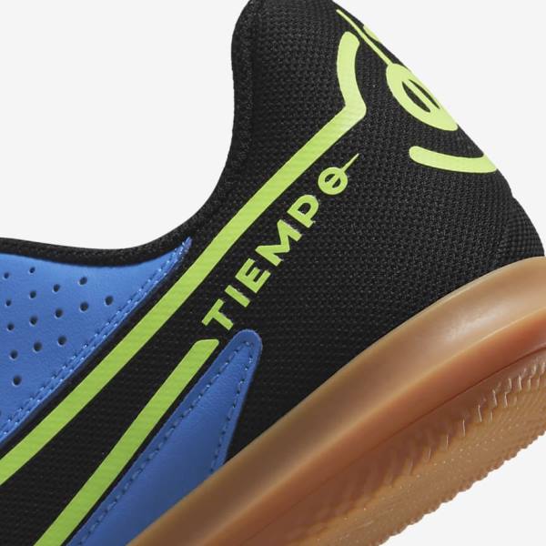 Buty Piłkarskie Dziecięce Nike Jr. Tiempo Legend 9 Club IC Older Indoor-Court Głęboka Niebieskie Głęboka Zielone Brązowe Czarne | NK361WVO