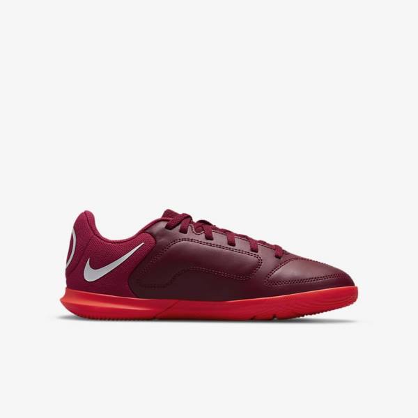 Buty Piłkarskie Dziecięce Nike Jr. Tiempo Legend 9 Club IC Older Indoor-Court Czerwone Głęboka Czerwone | NK987XPG